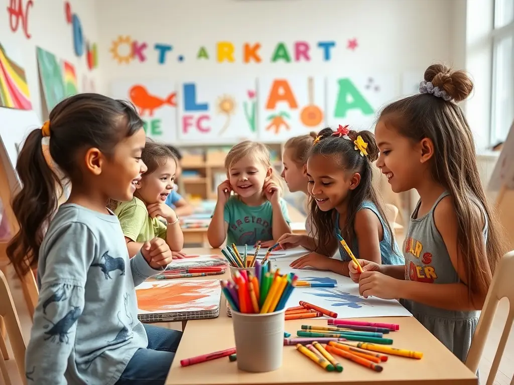 A photograph showcasing a successful arts program in an Arizona school, highlighting the positive impact of arts education on students and the community.